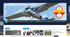 Desktop Screenshot of aeroklub-czestochowa.org.pl